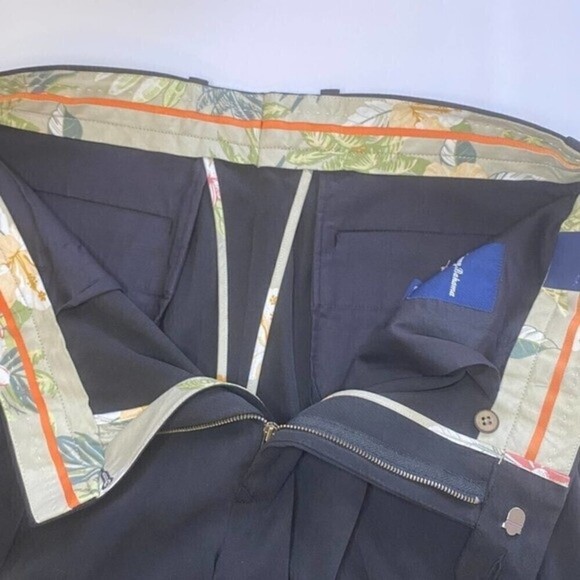 Tommy Bahama Pants Mens Black Straight Leg Pocket Casual - Picture 5 of 9